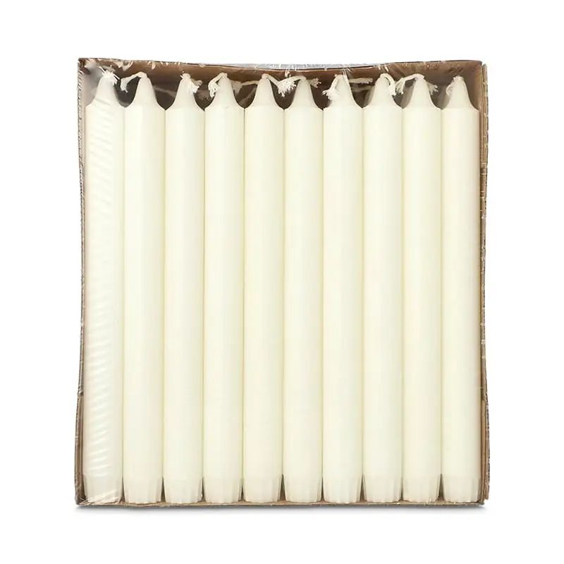 Kronljus Ø2,2cmx24cm 100% Stearin 4 x 30 st från Papstar | #49123 | Ljus