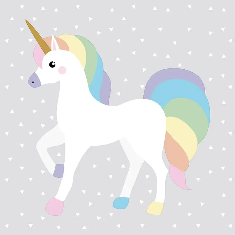 Servetter Unicorn 33x33cm 10 x 20 st från Papstar | #86736 | Servetter