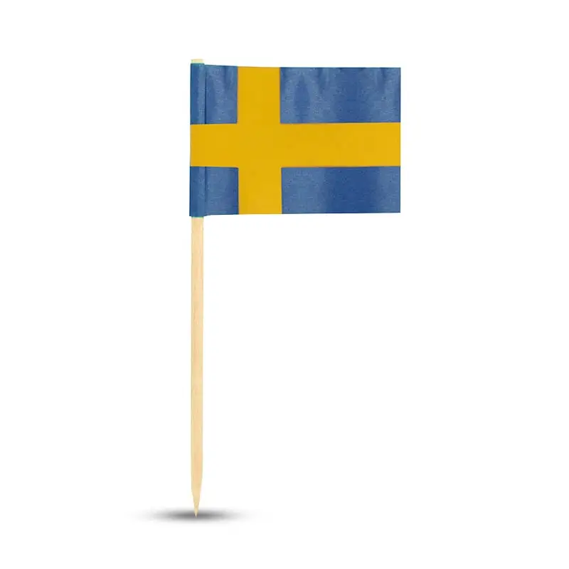 Partypinnar 8cm Sverige 24 x 50 st från Papstar | #19190 | Fest & Kalas
