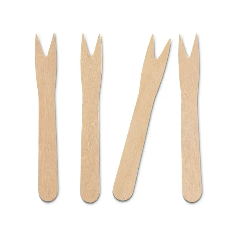 Pommes Frites Gafflar Trä 8,5cm 20 x 50 st från Papstar | #86915 | Engångsartiklar