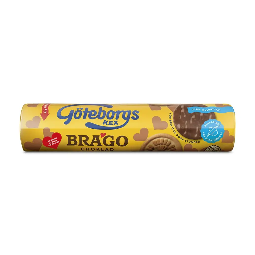 Brago Choklad 20 x 175 g från Göteborgs Kex | #6854000031 | Kakor & Söta kex