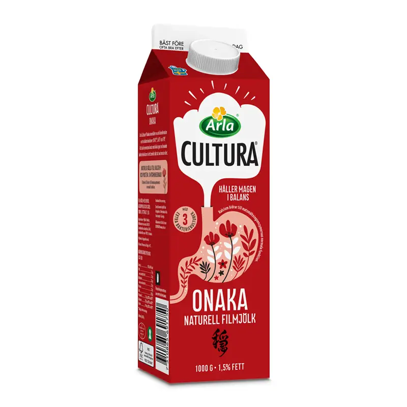 Cultura® Onaka Filmjölk Naturell 1,5% 6 x 1 kg från Arla Cultura | #69175 | Filmjölk