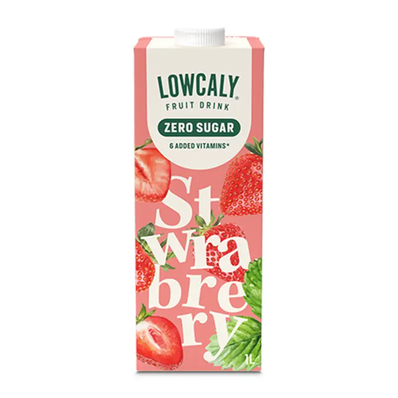 Fruktdryck Strawberry 10 x 1 l från LOWCALY | #6925 | Fruktdryck