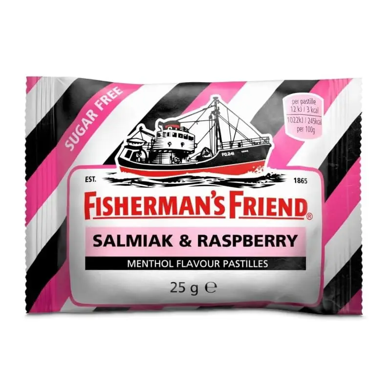Raspberry Sockerfri 24 x 25 g från Fisherman´s Friend | #977646 | Halstabletter