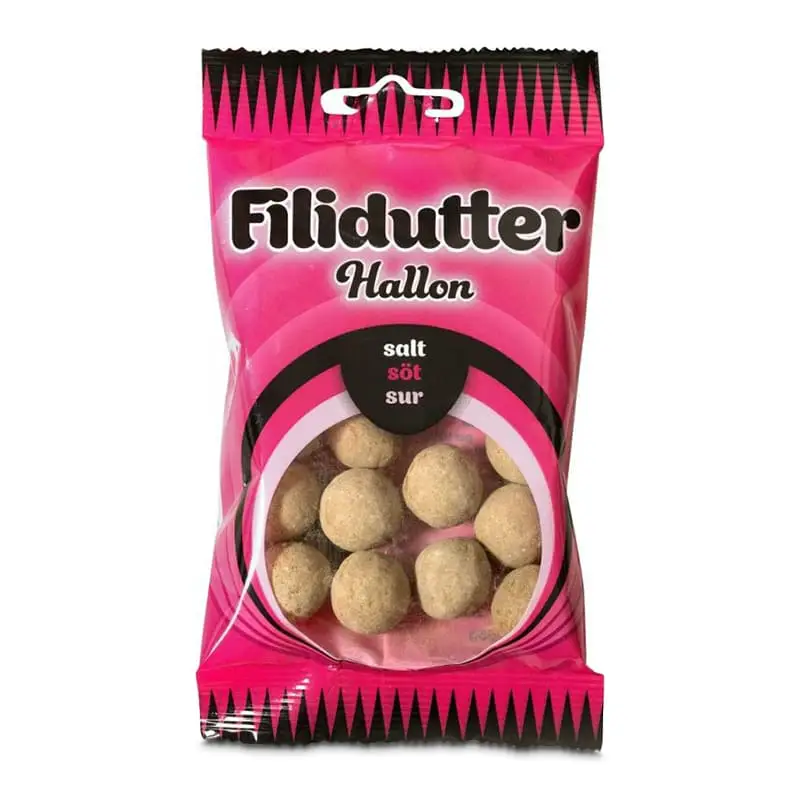 Filidutter Hallon 20 x 65 g från Konfekta | #229285 | Godis