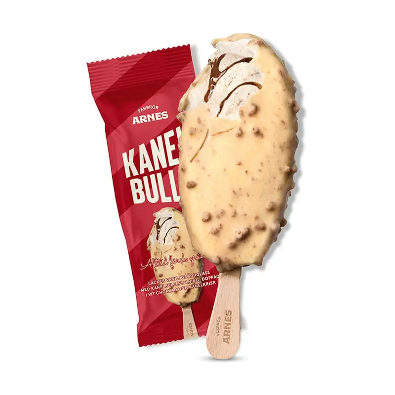 Farbror Arnes Kanelbulle Glass 1 x 20 st från Triumf Glass | #70076 | Pinnglass