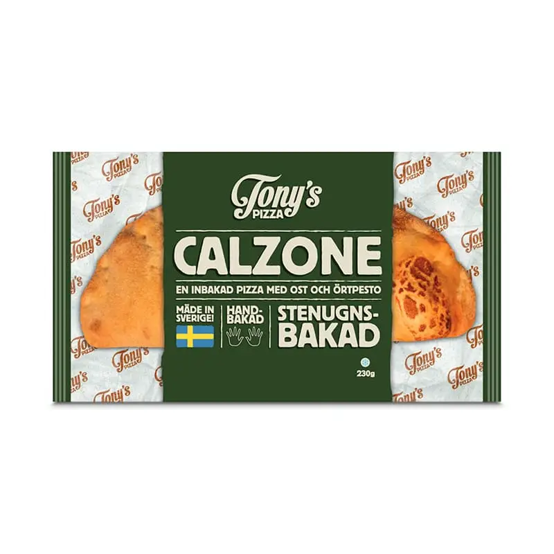 Calzone Ost & Örtpesto 10 x 250 g från Tony's Pizza | #7012 | Pizza