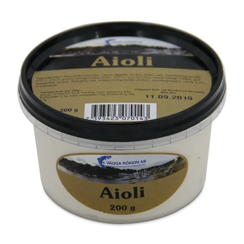 Aioli 12 x 200 g från Vägga Rökeri | #7014 | Sås