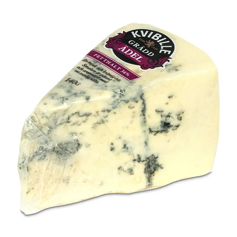 Ädel Grädd 36% Blåmögelost 10 x 140 g från Kvibille | #701406 | Ost