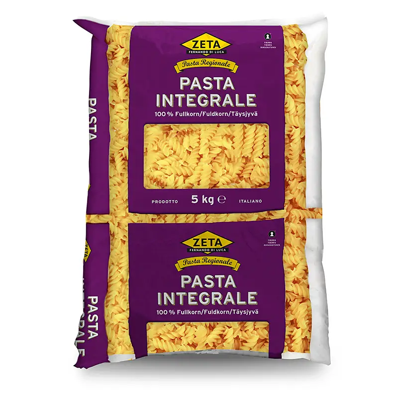 Fullkornpasta Fusilli Ingegrali 1x5kg från Zeta | #7018 | Pasta & Nudlar