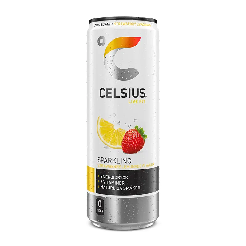 Strawberry Lemonade 24 x 35.5 cl från Celsius | #144 | Energidrycker