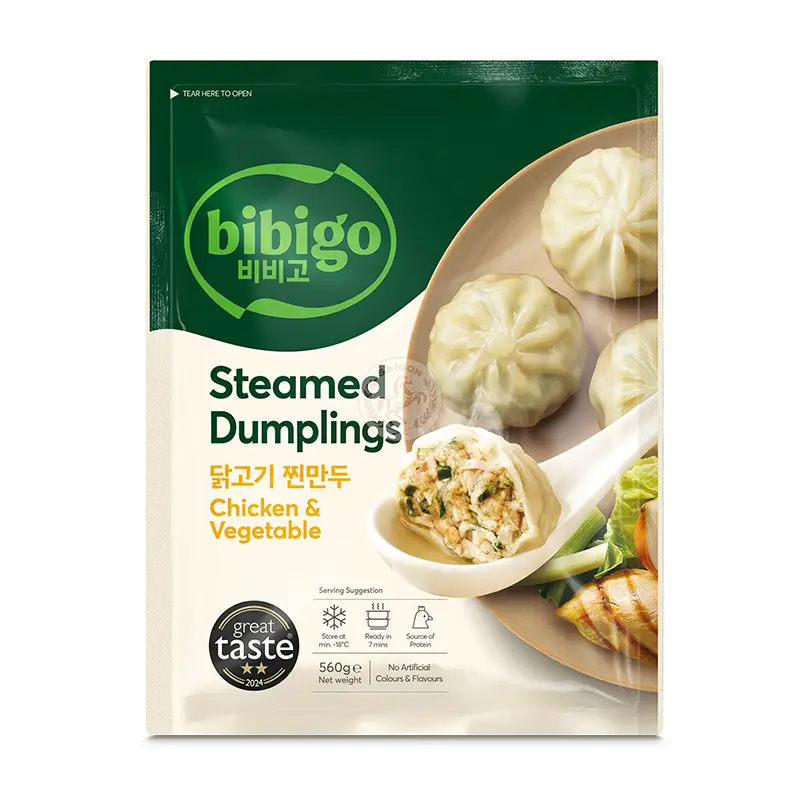 Dumpling Steamed Chicken & Vegetable 15 x 560 g från Bibigo | #7033 | Måltids komponenter