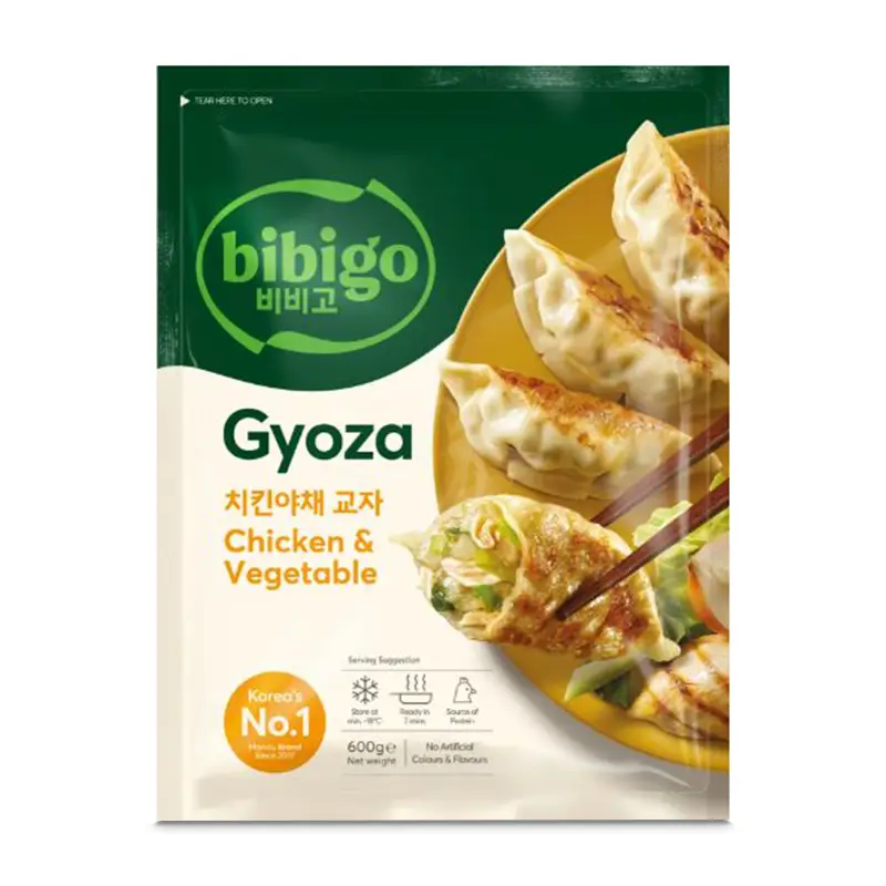 Gyoza Dumplings Chicken & Vegetable 12 x 600 g från Bibigo | #70390 | Måltids komponenter