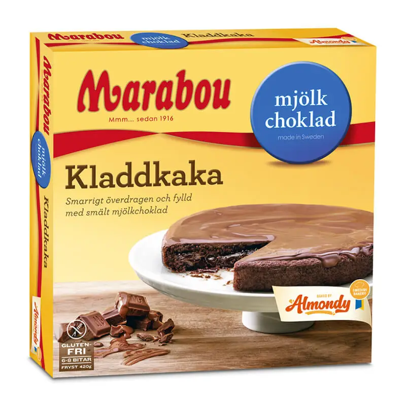 Marabou Kladdkaka 12 x 420 g från Almondy | #1203007008 | Tårtor & Dessertpaj