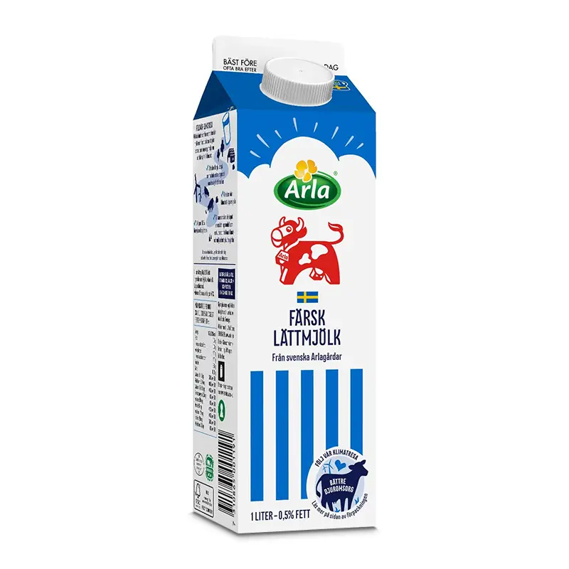 Färsk lättmjölk 0.5% 6 x 1 l från Arla | #7075 | Mjölk