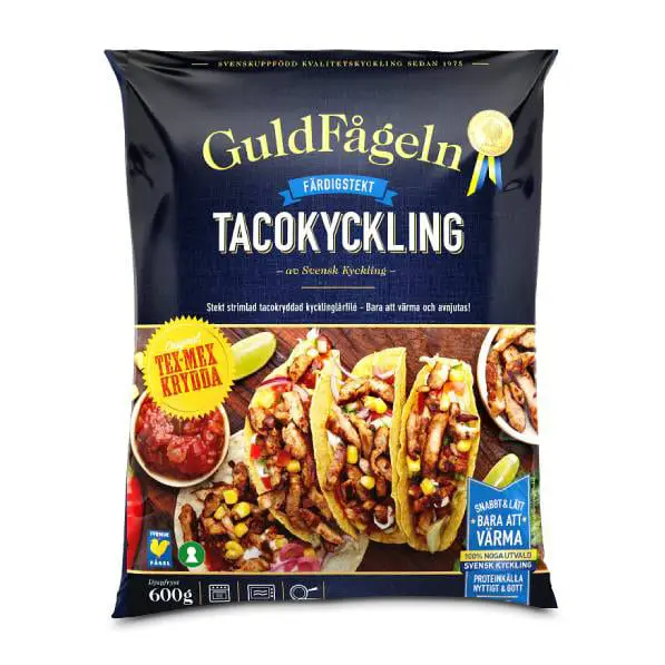 Tacokyckling 10 x 600 g från Guldfågeln | #26754 | Kyckling