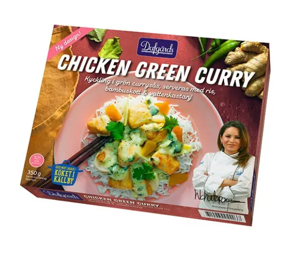 Chicken Green Curry 6 x 350 g från Dafgårds | #4203 | Färdiglagade måltider
