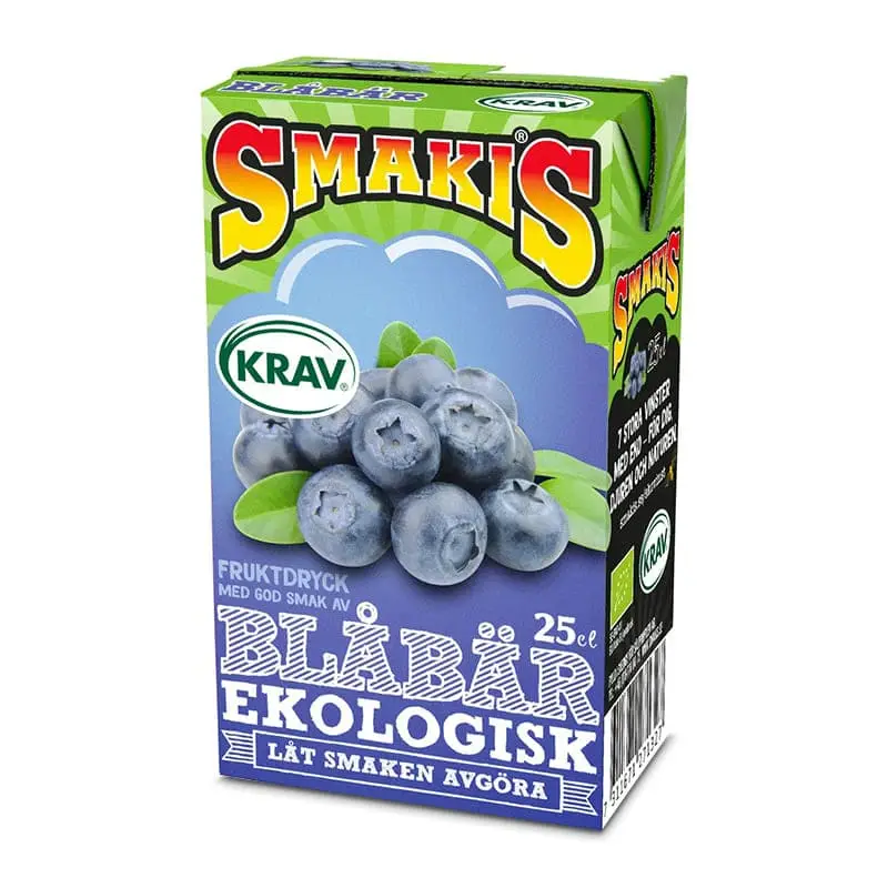 Fruktdryck Blåbär 27 x 25 cl från Smakis | #127132 | Fruktdryck