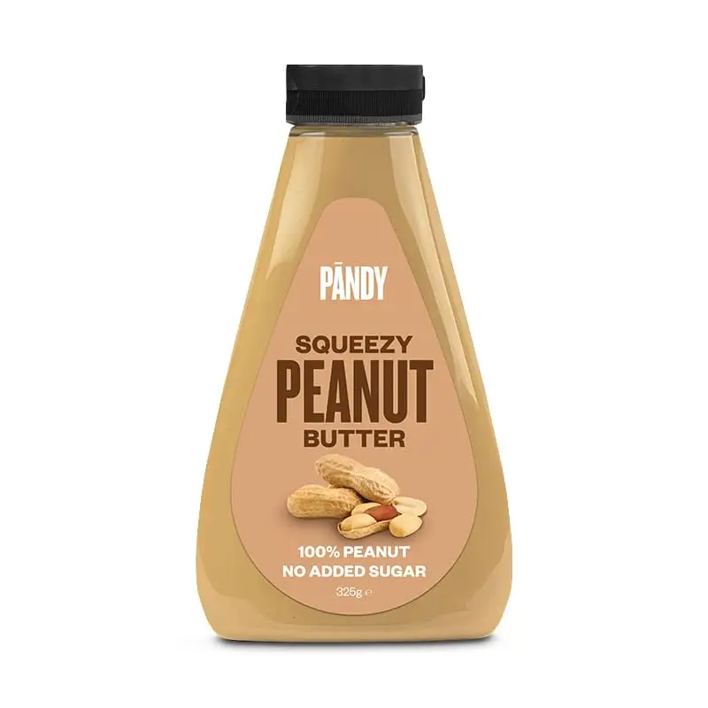 Squeezy Peanut butter 14 x 325 g från Pändy | #4107 | Nötsmör & Spreads