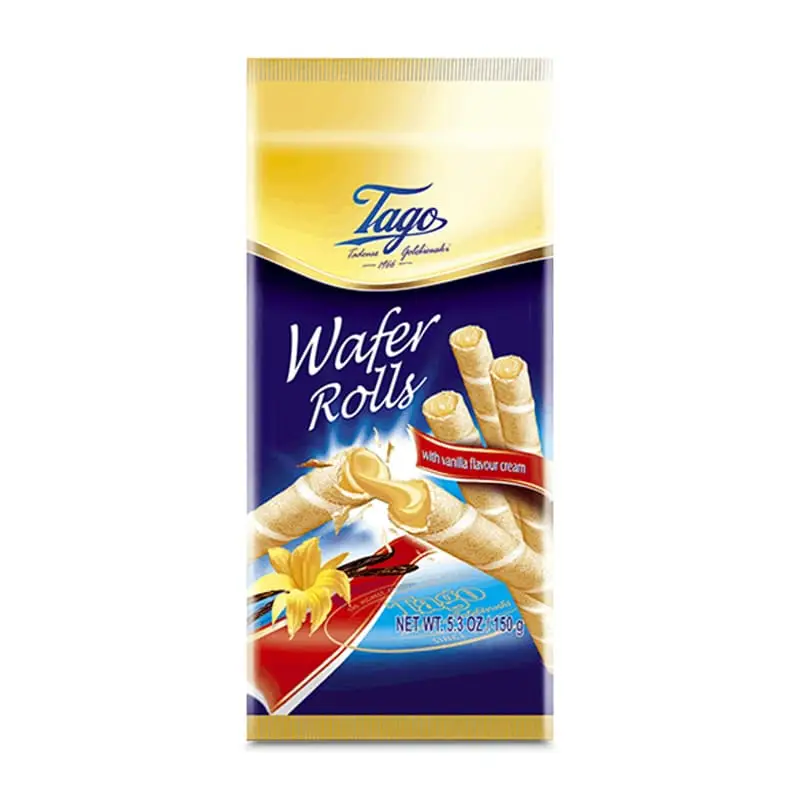 Wafferrolls Vanilj 30 x 150 g från Tago | #70967 | Kakor & Söta kex