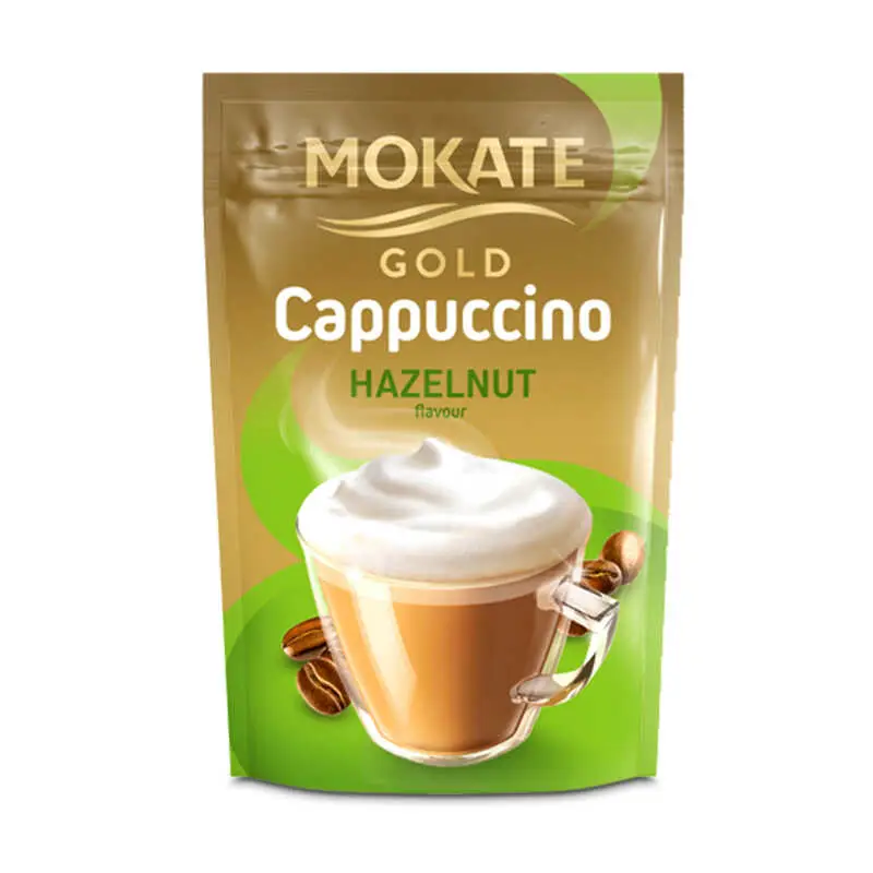 Cappucino Hasselnöt 10 x 100 g från Mokate | #994130 | Kaffe
