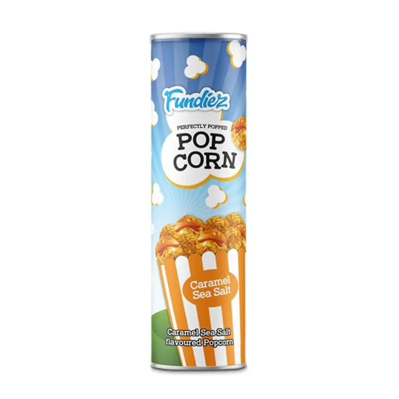 Popcorn i Rör Caramel Sea Salt 20 x 70 g från Fundiez | #45477 | Popcorn