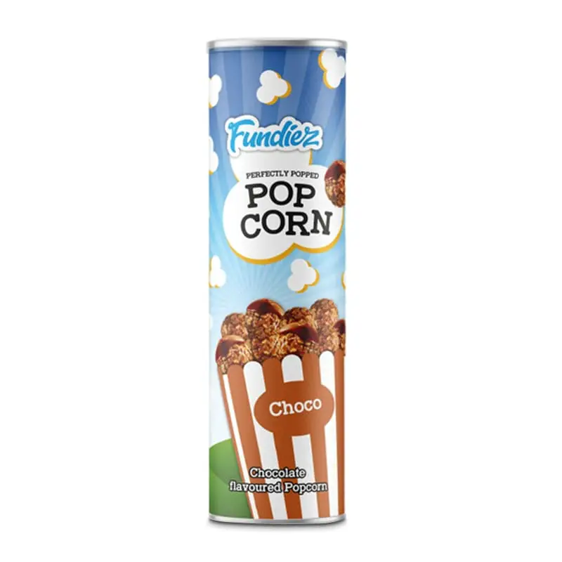 Popcorn i Rör Milk Chocolate 20 x 70 g från Fundiez | #45478 | Popcorn
