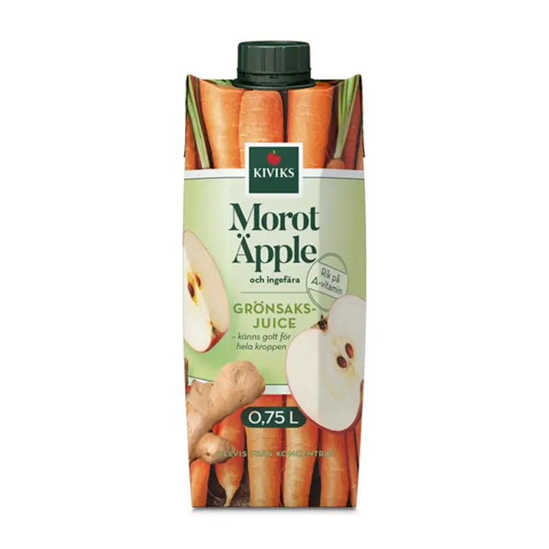 Morotsjuice 10 x 75 cl från Kiviks Musteri | #71630 | Juice