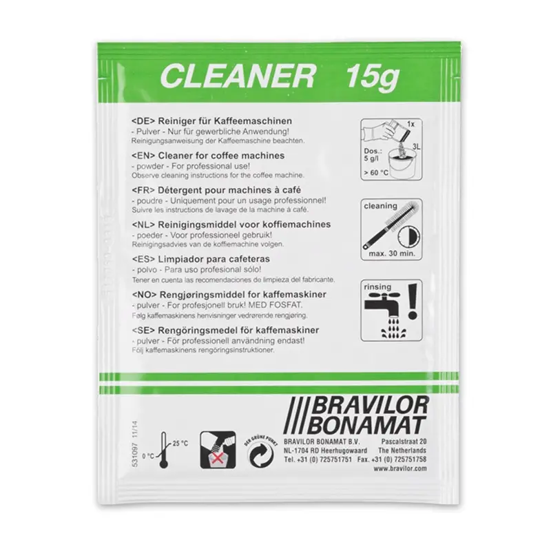 Cleaner Rengöringsmedel 15 x 15 g från Bonamat | #7.191.101.212 | Rengöring kaffebryggare