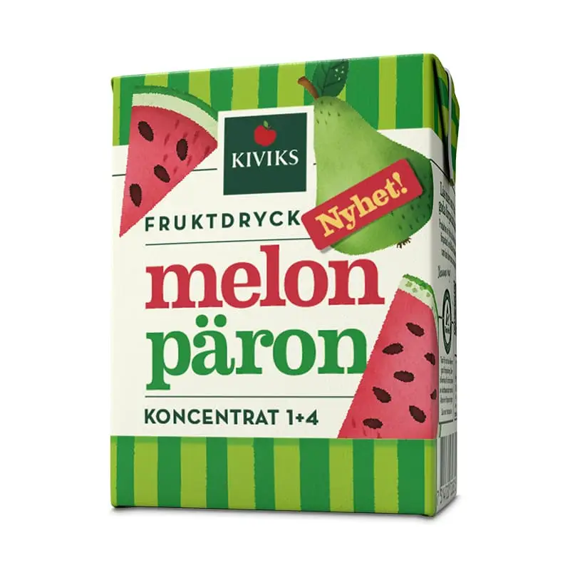 Fruktdryckskoncentrat Melon & Päron 27 x 20 cl från Kiviks Musteri | #72131 | Fruktdryck