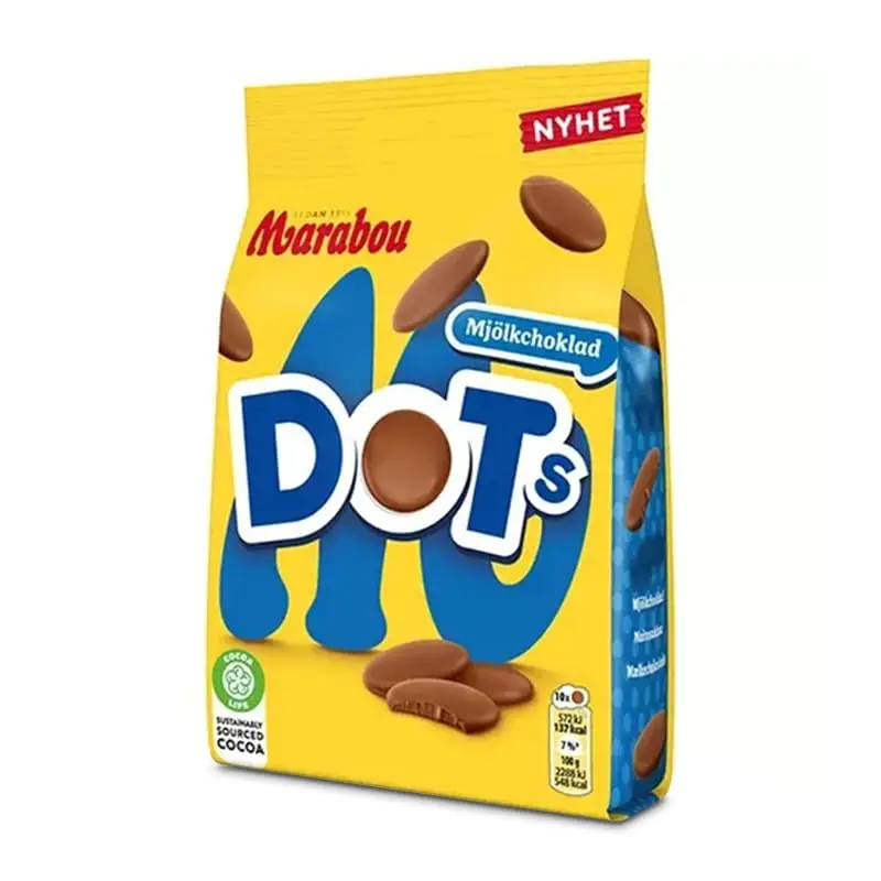 DOTs Mjölkchoklad 10 x 120 g från Marabou | #4309656 | Choklad