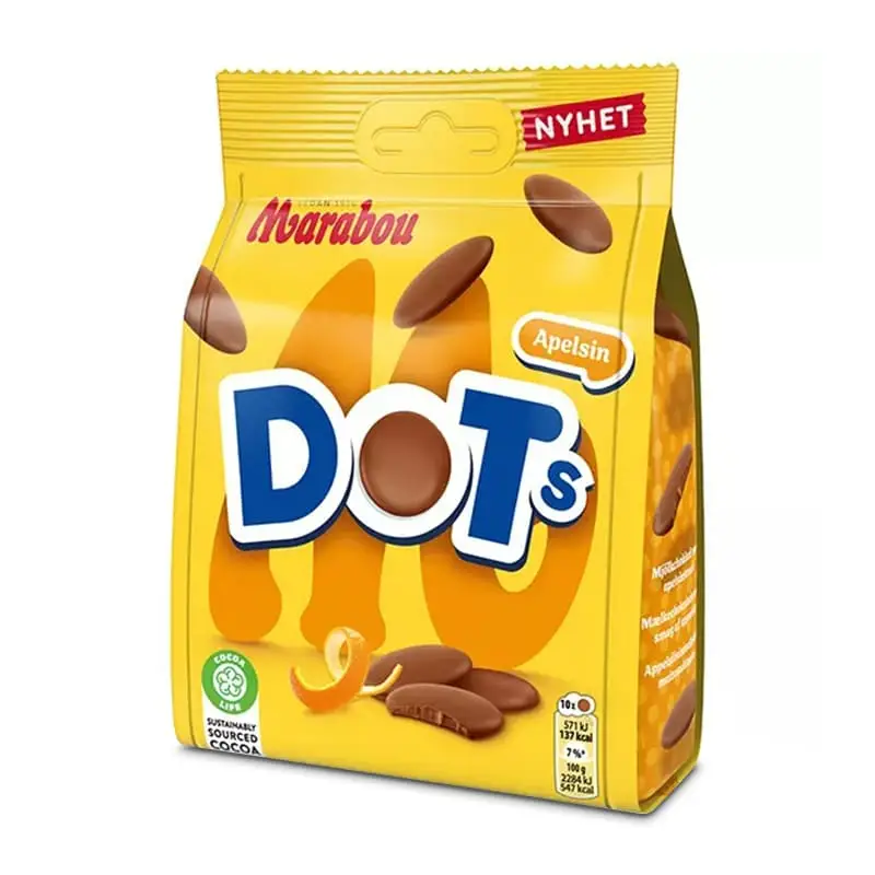 DOTs Apelsin 10 x 120 g från Marabou | #4309248 | Choklad