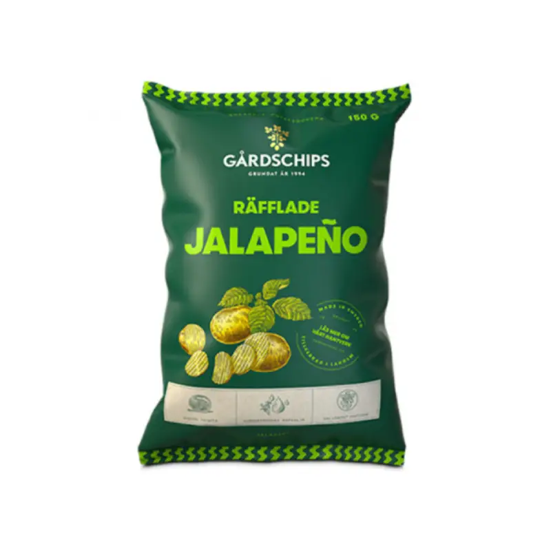 Chips Jalapeño 18 x 40 g från Gårdschips | #3032 | Chips