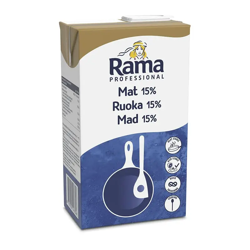 Professional Cook Mat 15% 8 x 1 l från Rama | #247819 | Grädde