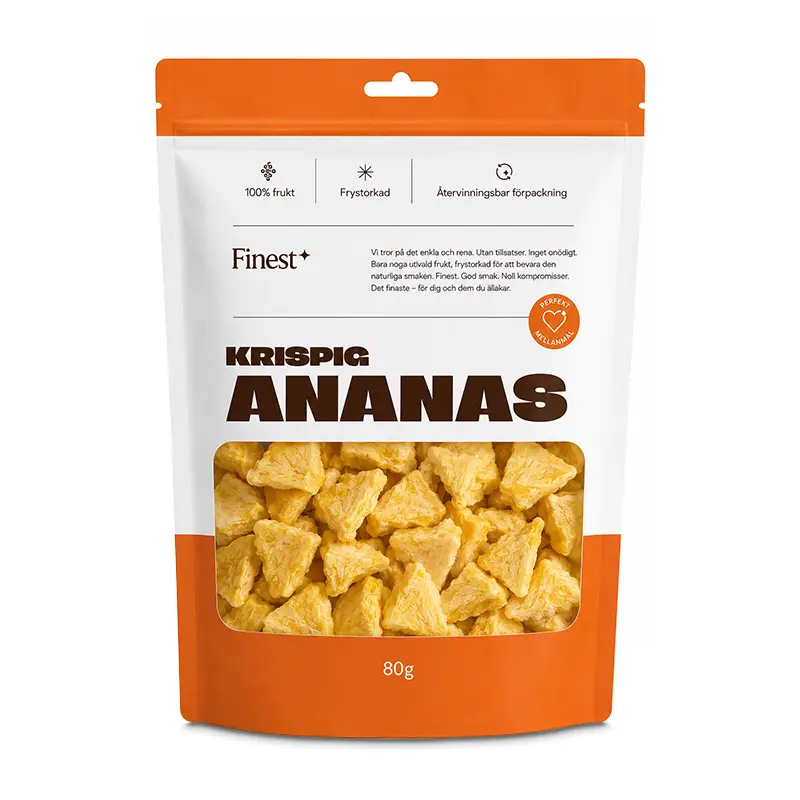 Frystorkad Ananas 10 x 80 g från Finest seasoning | #166 | Torkad frukt