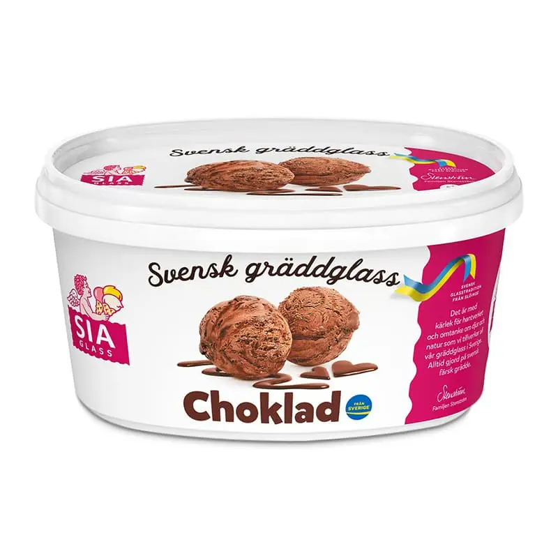 Chokladglass 8 x 0.5 l från SIA glass | #2111 | Kulglass