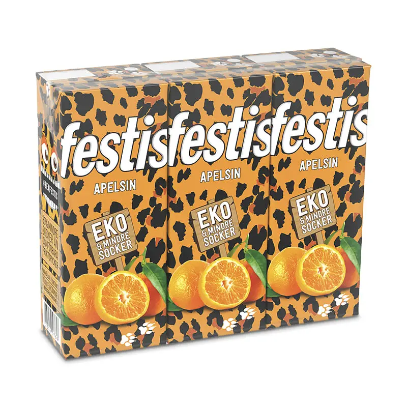 Festis Apelsin 3-pack 30 x 20 cl från Festis | #25802 | Fruktdryck