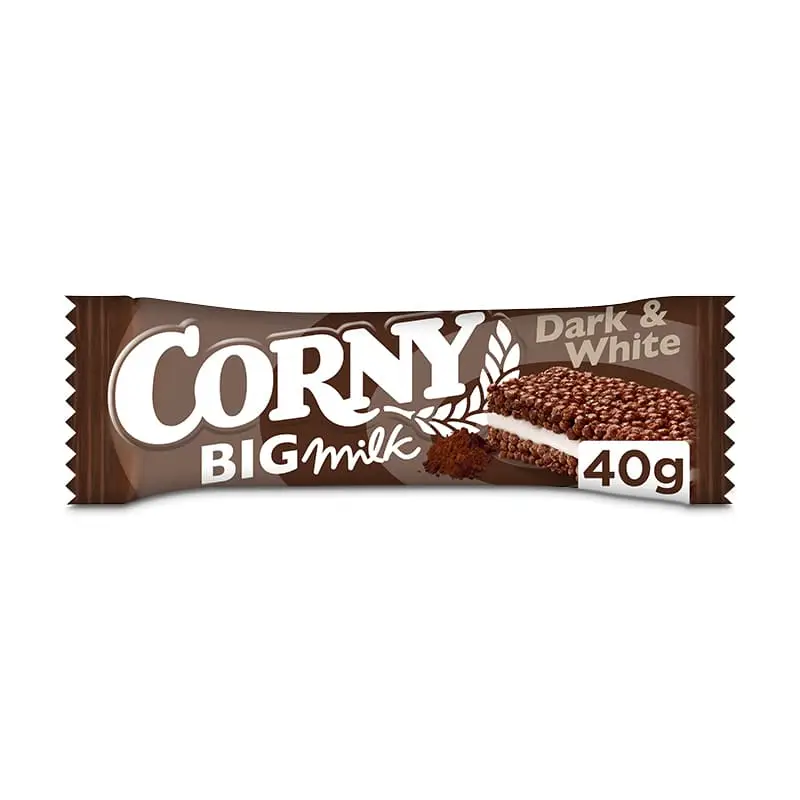 BIG Milk Dark & White 24 x 40 g från Corny BIG | #5777 | Bars