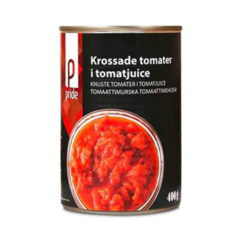 Krossade Tomater 24 x 400 g från Pride | #4295 | Grönsakskonserv