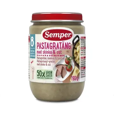 Pastagratäng Skinka & Ost 8 mån