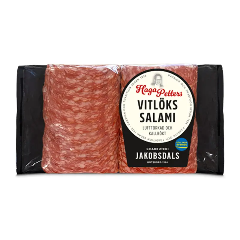 Vitlökssalami 12 x 90 g från Jakobsdals | #7290 | Salami