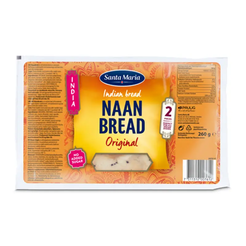 Naan Bröd Original 8 x 260 g från Santa Maria | #200761 | Pitabröd & Tunnbröd