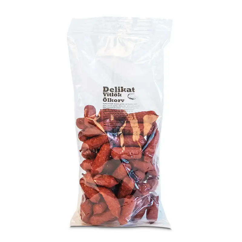 Ölkorvssnacks Vitlök 15 x 400 g från Direkt Chark | #73 | Ölkorv