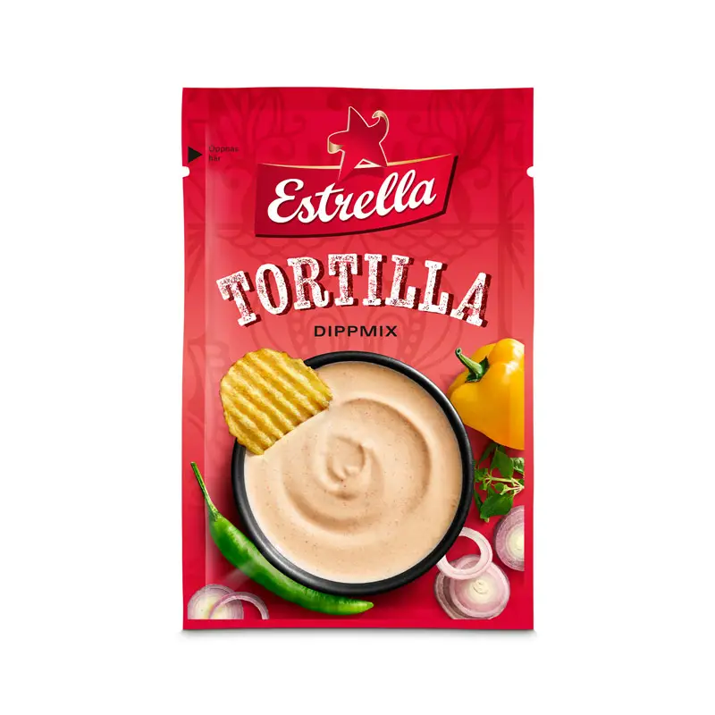 Tortilla Dippmix 18 x 28 g från Estrella | #10001896 | Dippmix