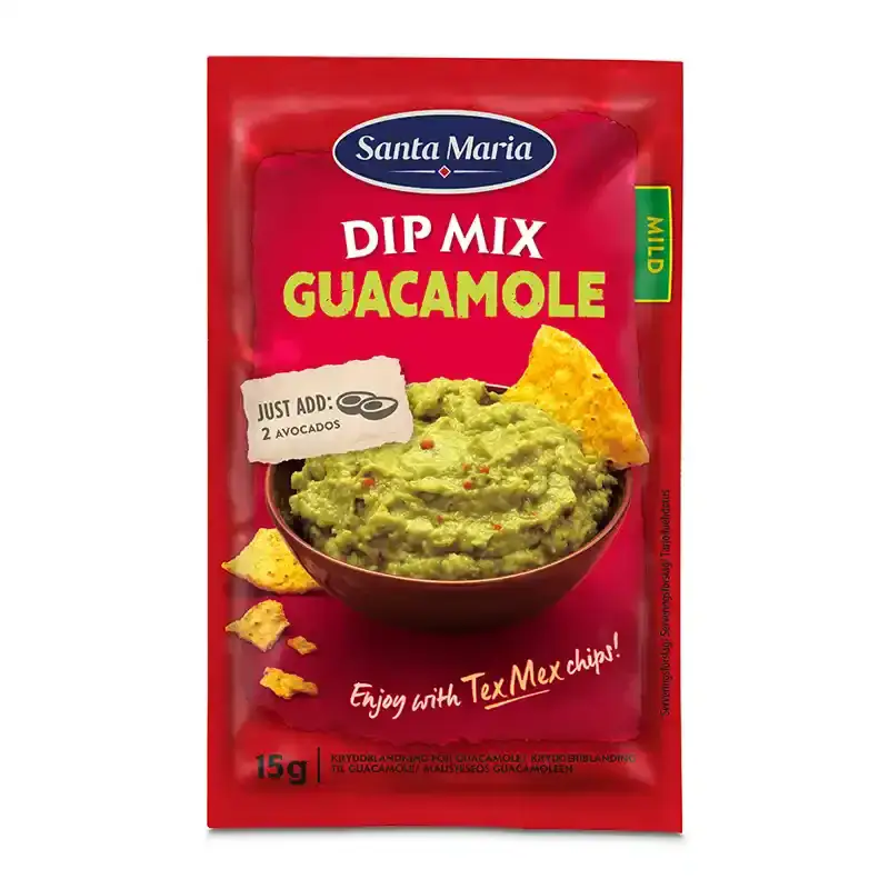 Guacamole Dip Mix 20 x 15 g från Santa Maria | #102070 | Sås