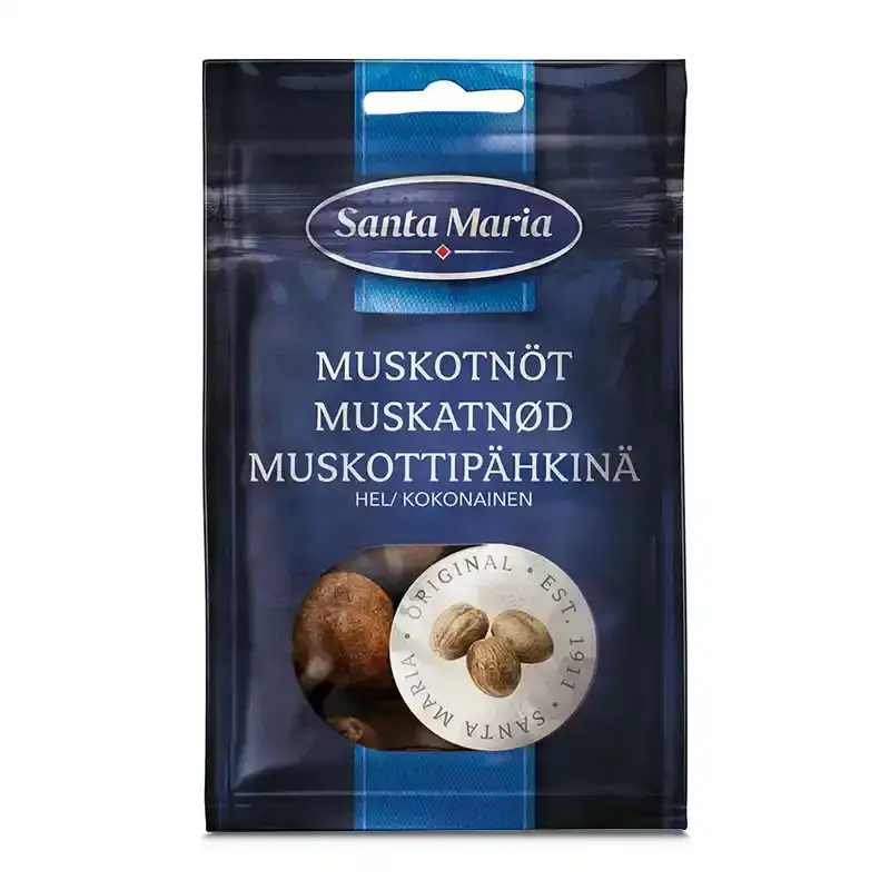 Muskotnöt Hel 16 x 10 g från Santa Maria | #100463 | Kryddor