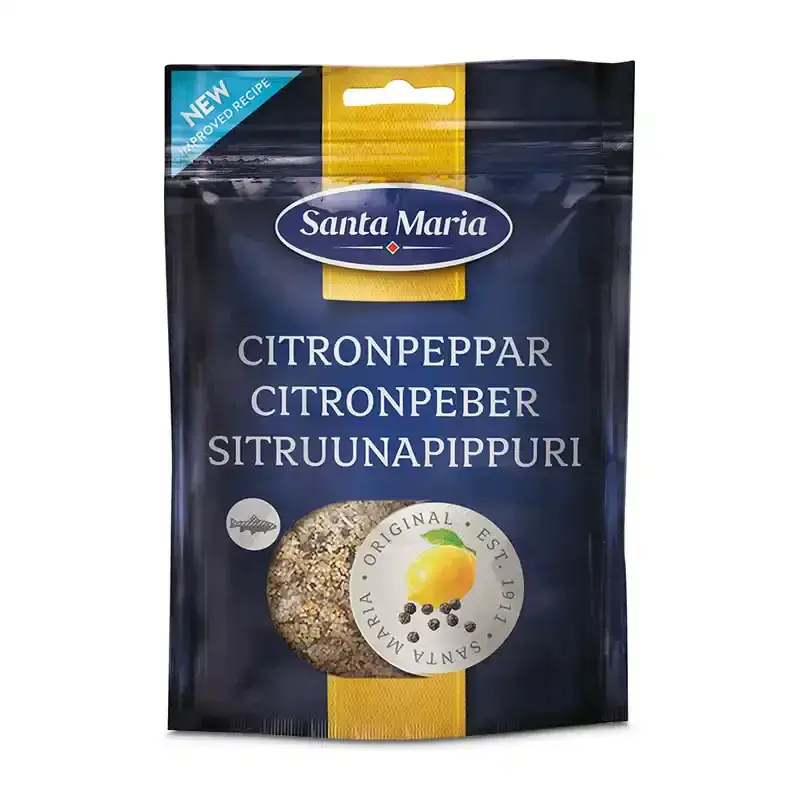 Citronpeppar 14 x 70 g från Santa Maria | #100484 | Kryddor