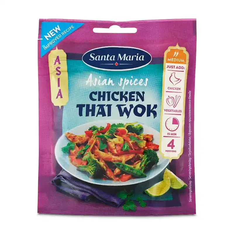 Asian Spices Chicken Thai Wok 12 x 30 g från Santa Maria | #100697 | Kryddor