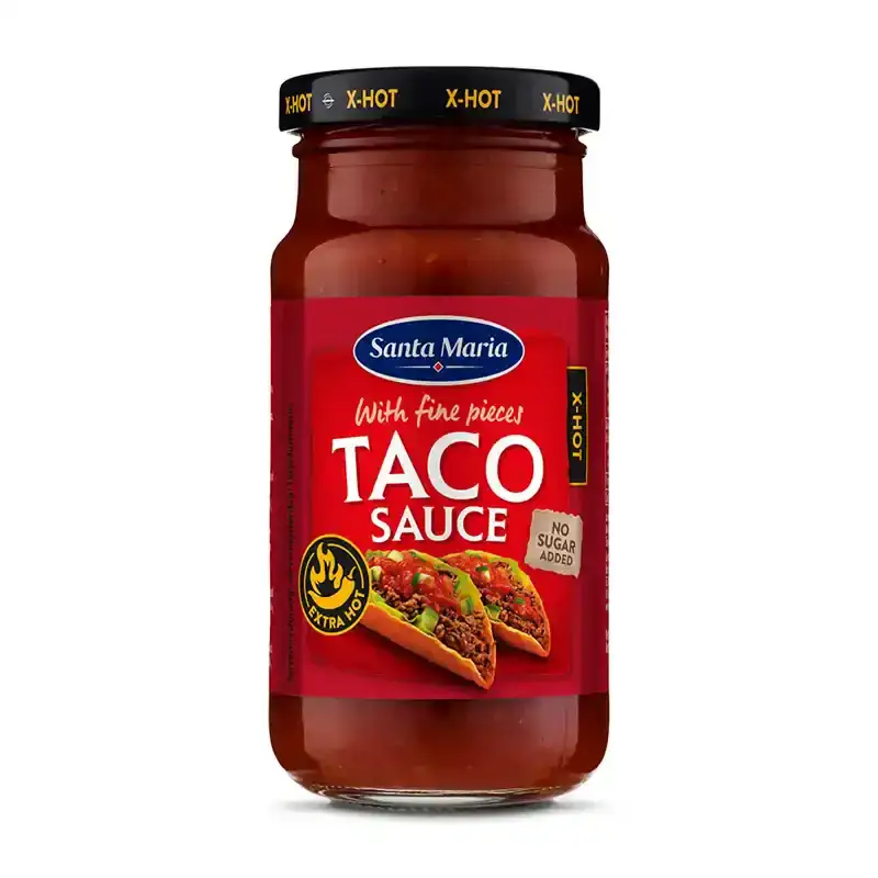Taco Sauce X-tra Hot 12 x 230 g från Santa Maria | #200066 | Sås