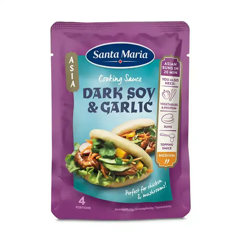 Dark Soy & Garlic Cooking Sauce 12 x 100 g från Santa Maria | #200752 | Sås